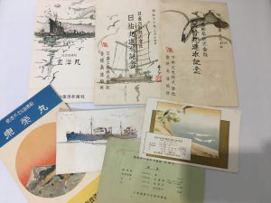 神戸市中央区にて戦前の進水式の絵葉書の買取り